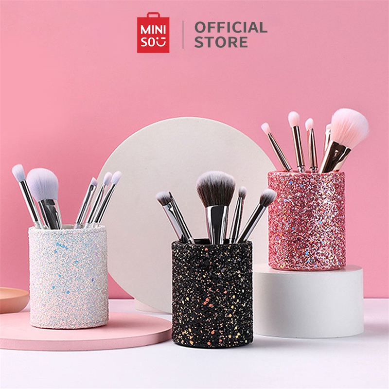 Jual MINISO Makeup Brush Set 6 Pcs Eye Shadow Blending Eyeliner Eyebrow