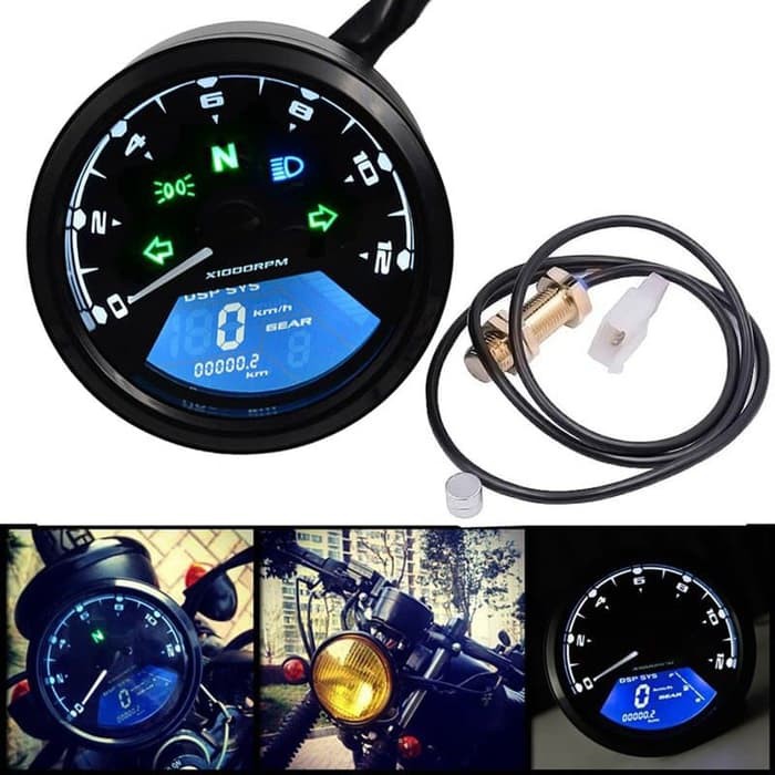 Jual speedometer digital tachometer mobil motor rpm gear position