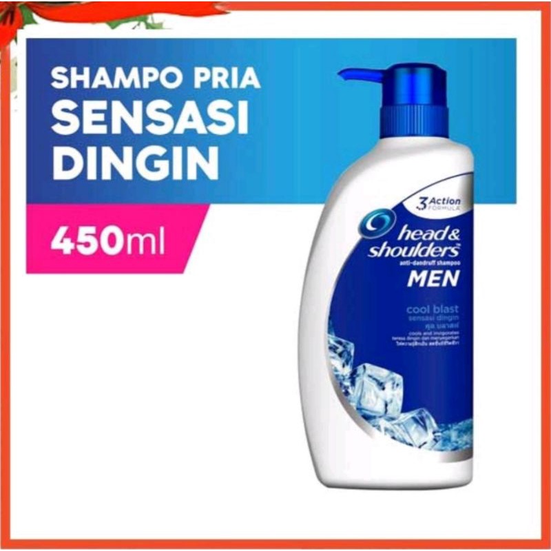 Jual Shampoo Head & Shoulders MEN Cool Blast 450 ml , Shampoo Pria