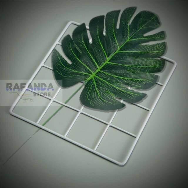Jual Daun Monstera artificial daun plastik dekorasi ruangan tanaman