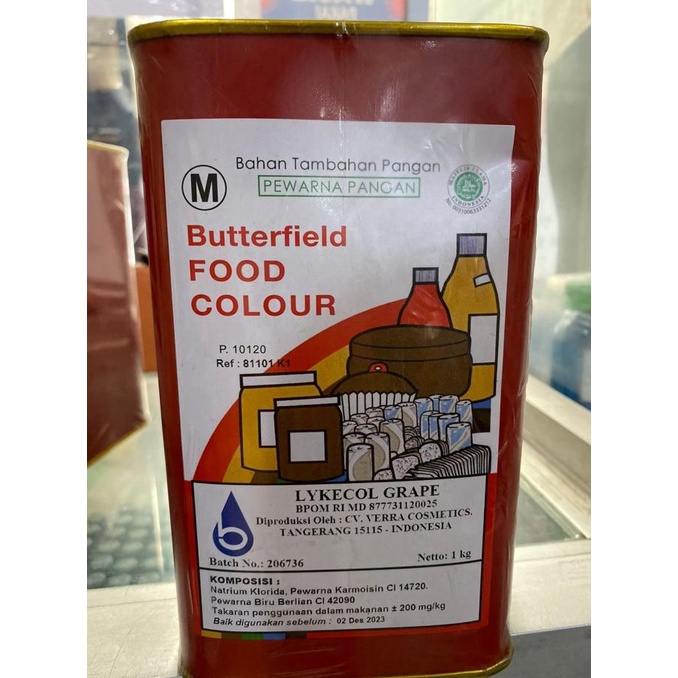 Jual Pewarna Lykecol Grape Butterfield/ Food Coloring 1 KG Shopee