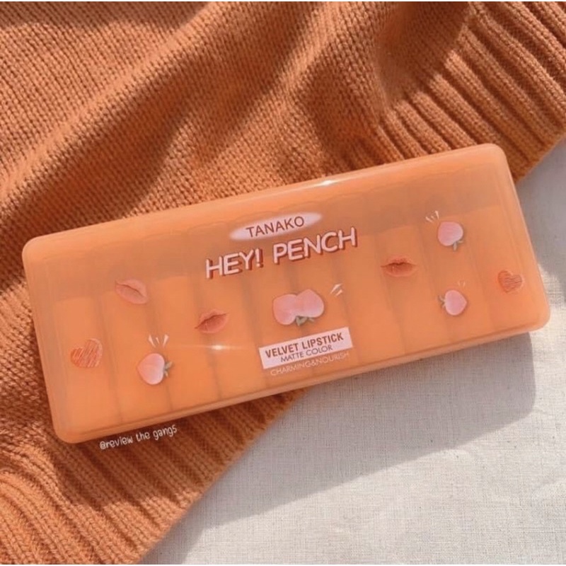 Jual [10PCS] Lipstick Set 10 Warna Tanako Hey Peach / Lipstick Tanako