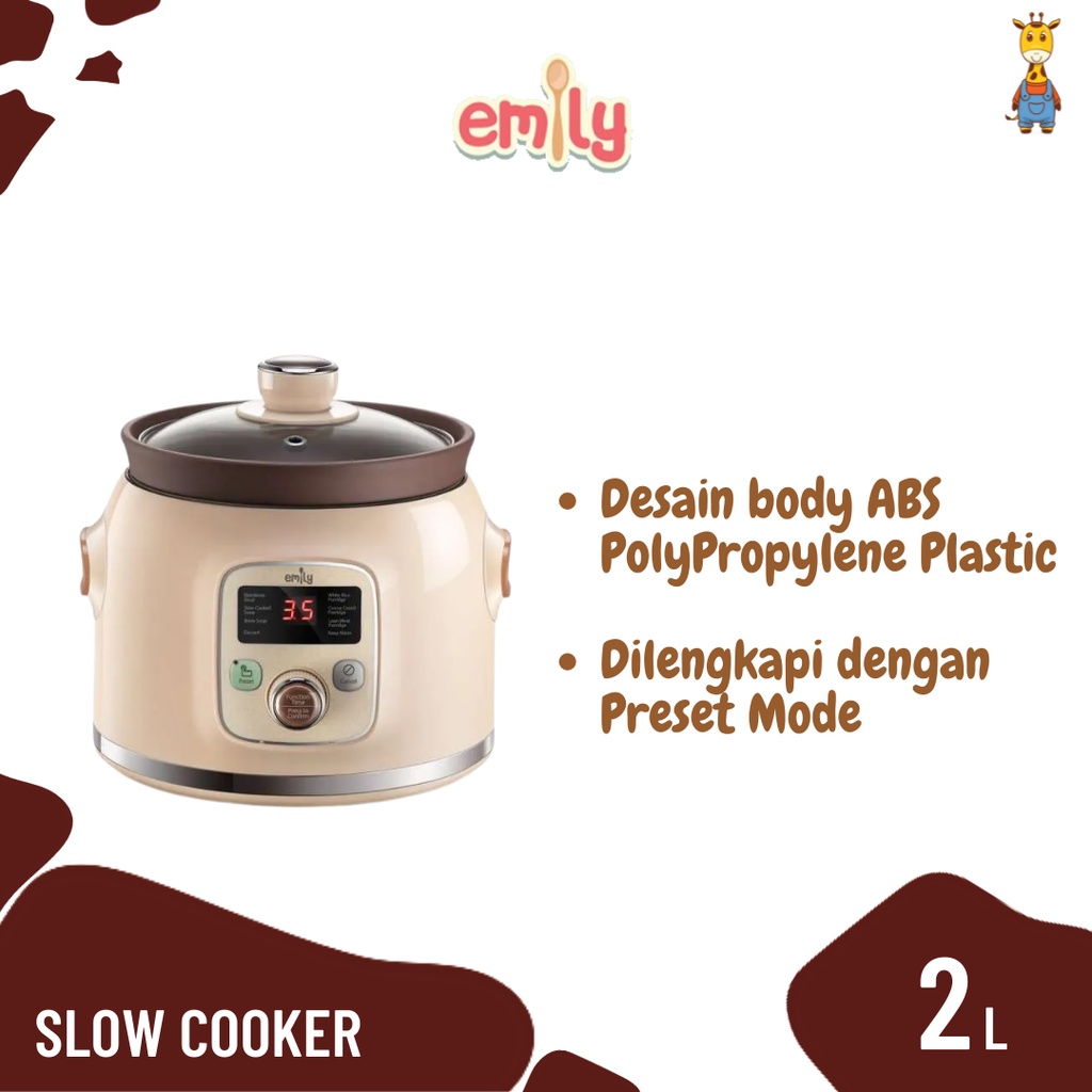 Jual Emily Slow Cooker 2L / Penanak Nasi Shopee Indonesia
