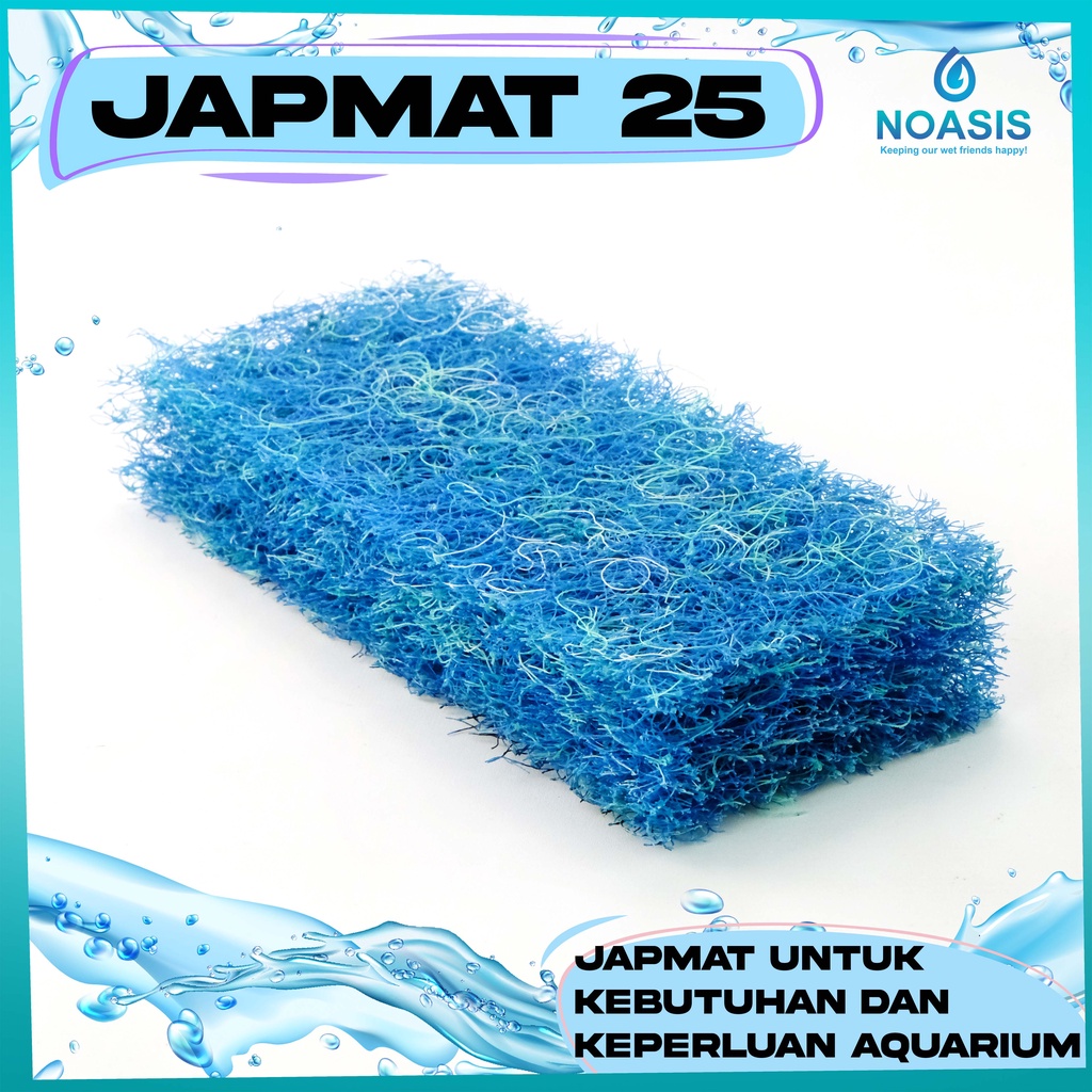 Jual JAPMAT ORIGINAL MEDIA FILTER KOLAM AQUARIUM JAPMAT 25CM X 10CM X 3