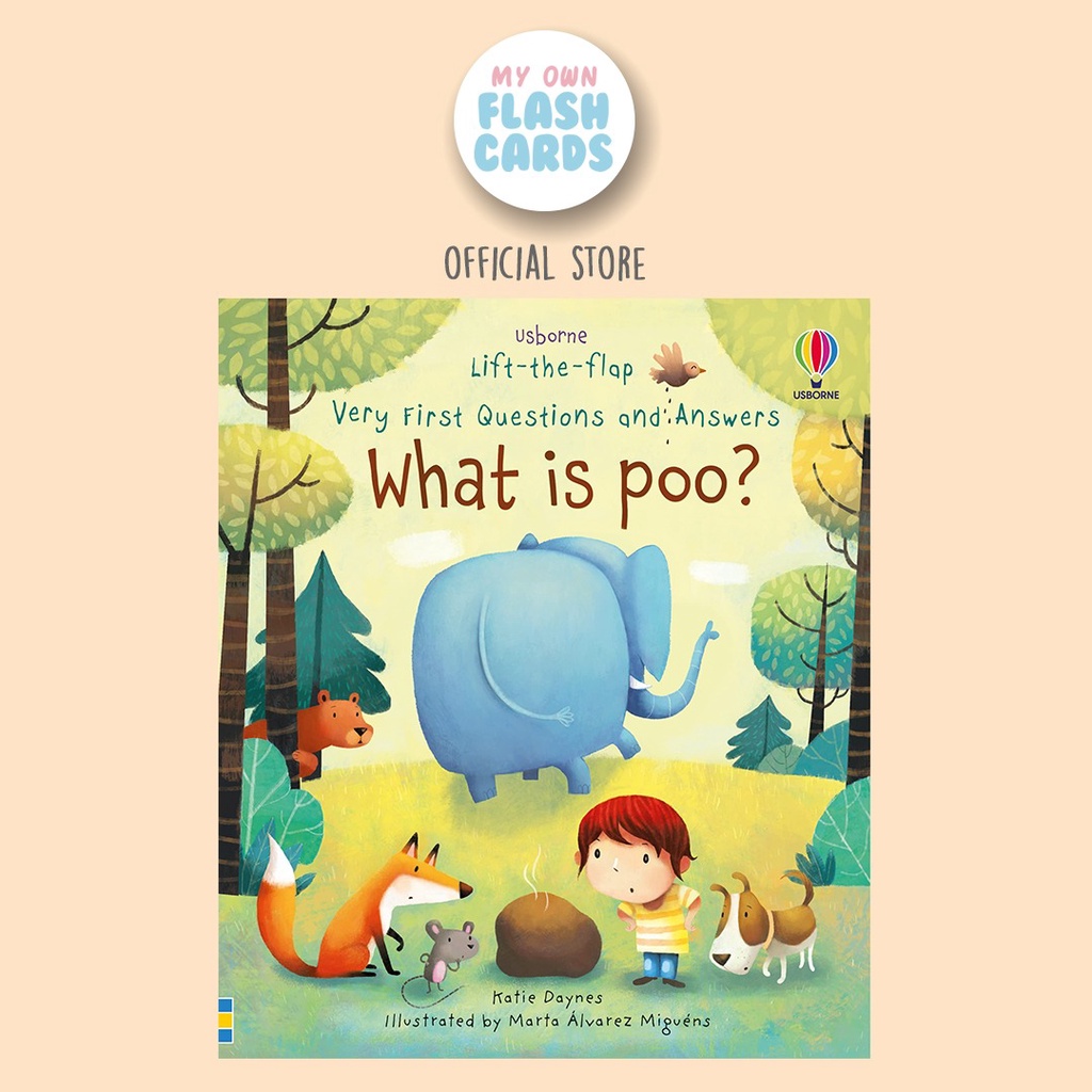 Jual Usborne What is Poo Lift The Flap very first questions buku