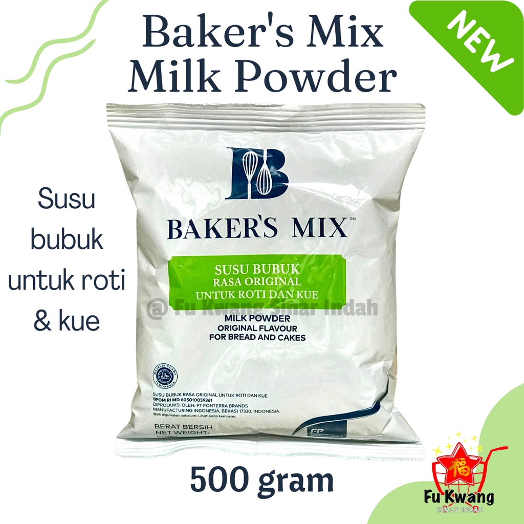Jual Baker's Mix Susu Bubuk Full Cream 500 gram / Milk Powder Shopee