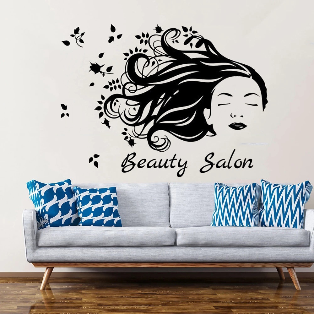 Jual Stiker Dinding Salon Kecantikan Bisa Custom Wall Stickers Beauty