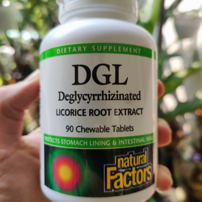 Jual DGL DEGLYCYRRHIZINATED LICORICE ROOT EXTRACT 90 CHEWABLE TABLETS Shopee Indonesia