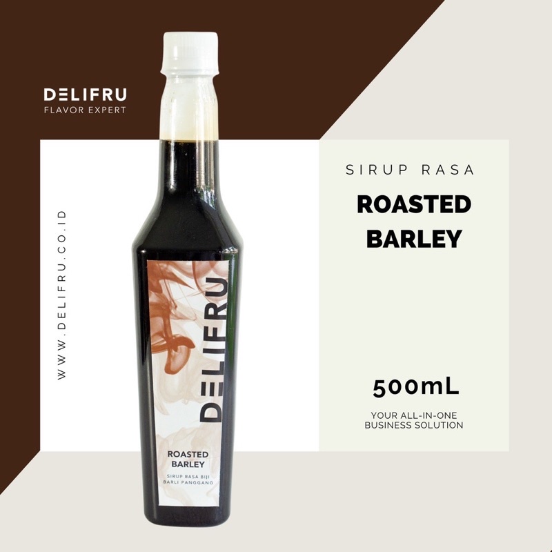 Jual Roasted Barley Halal Delifru Gourmet Syrup 500L Solusi Cafe