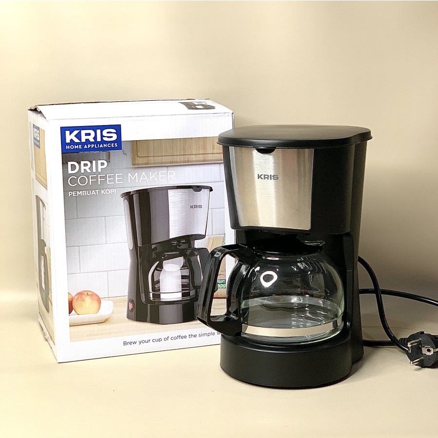 Jual Krischef Drip Coffee Maker Kris Mesin Kopi 600ml Black White Kris