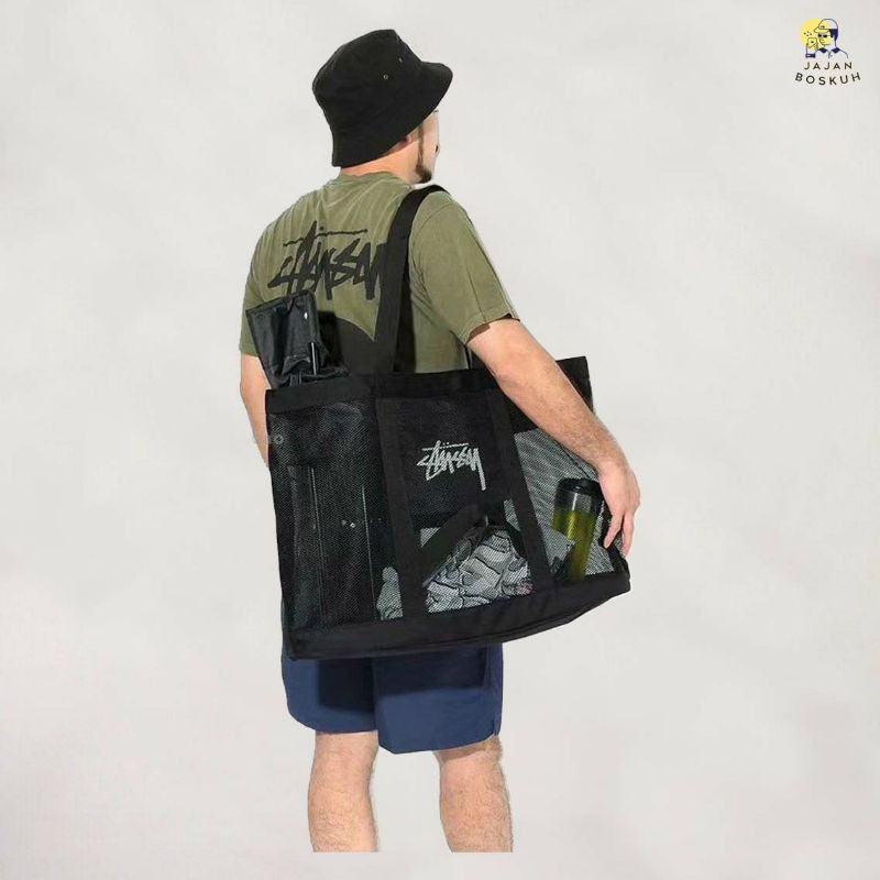 Jual Stussy mesh beach tote bag Shopee Indonesia