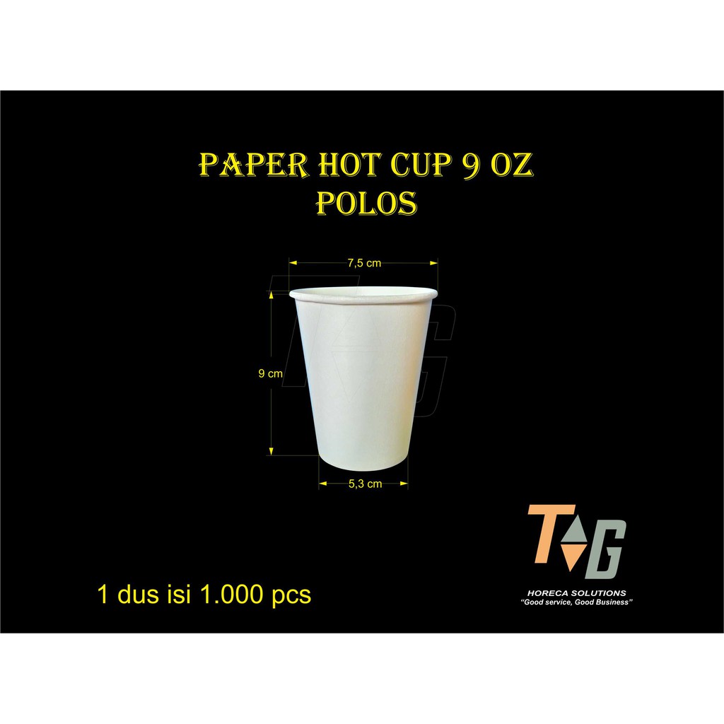 Jual Paper Hot Cup 9 Oz 200 gsm isi 50 pcs Shopee Indonesia