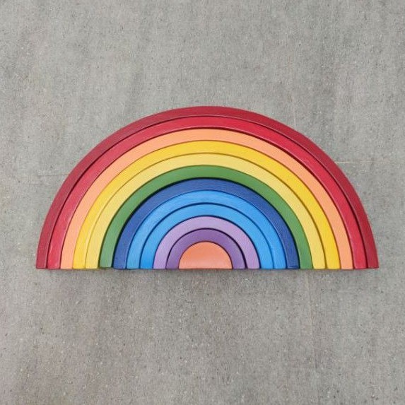 Jual (Creative Wooden Toys) Rainbow Stacker Besar, Rainbow Series
