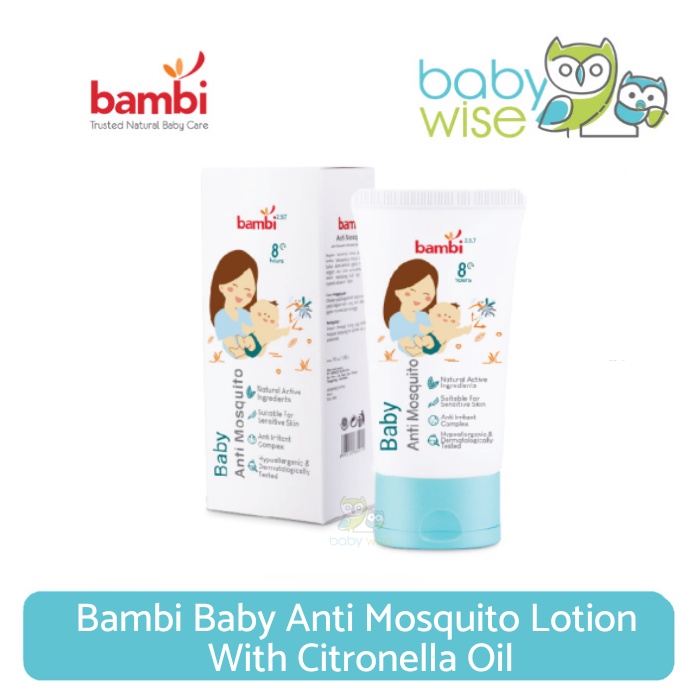 Jual Bambi Baby Anti Mosquito Lotion With Citronella Oil Shopee Indonesia