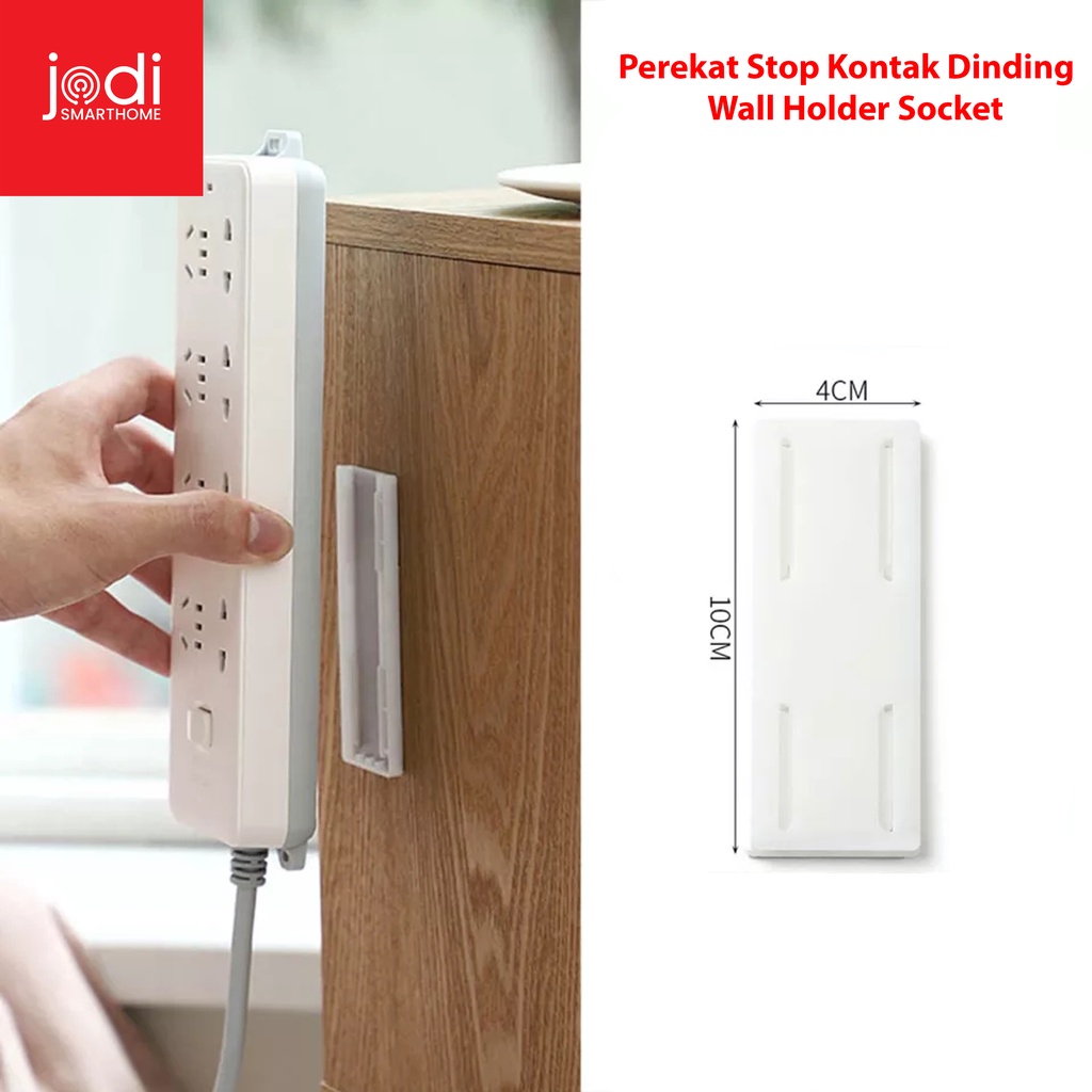 Jual Perekat Stop Kontak Dinding Holder Wall Fixer Power Strip Bracket