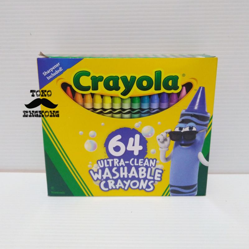 Jual CRAYOLA ULTRA CLEAN WASHABLE CRAYONS 64 CT Shopee Indonesia