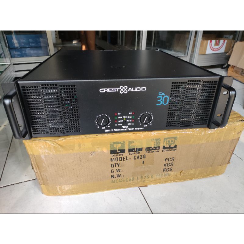 Jual Power Amplifier Crest Audio CA30 Body Panjang Makro Power Ampli