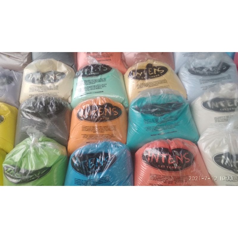 Jual CAT TEMBOK KILOAN KEMASAN 1/2 Kg MERK INTENS Shopee Indonesia