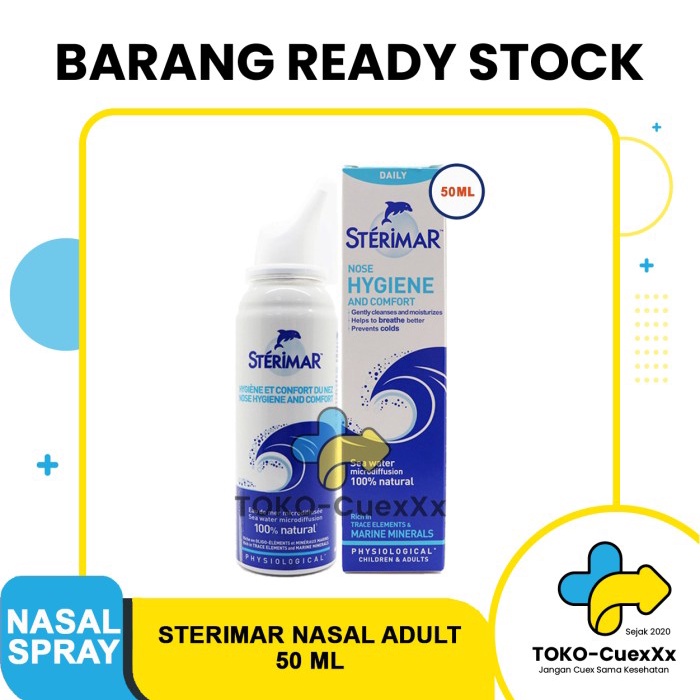 Jual STERIMAR NASAL HYGIENE SPRAY CLASSIC (DEWASA) 50ML BERKASIAT