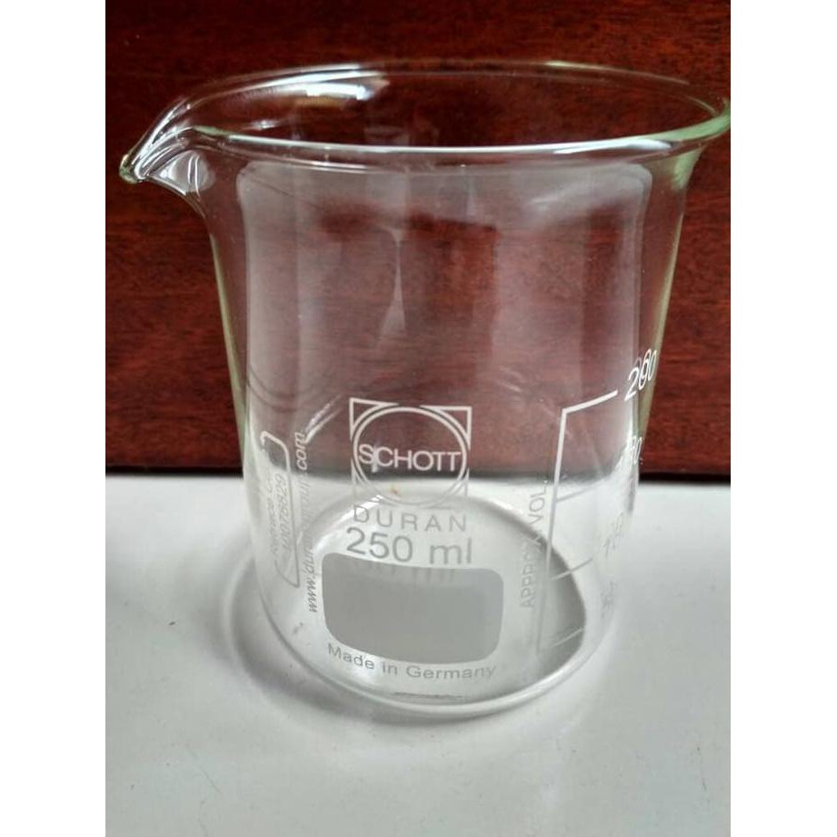 Jual Duran Beaker Glass 250 ml low form/Beaker Glass Kimia Shopee