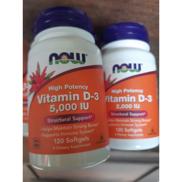 Jual Now Foods Vitamin D3 2000 IU 5000 IU D3 & K2 Shopee Indonesia