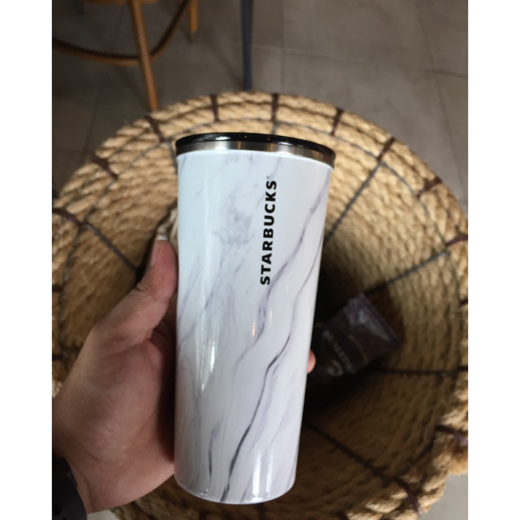 Jual TUMBLER STARBUCKS WHITE MARBLE GRANDE Shopee Indonesia