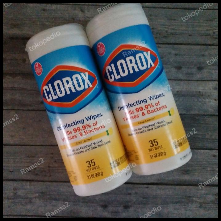 Jual Clorox Disinfectant Wipes Lemon Smell Usa Singapore Shopee Indonesia