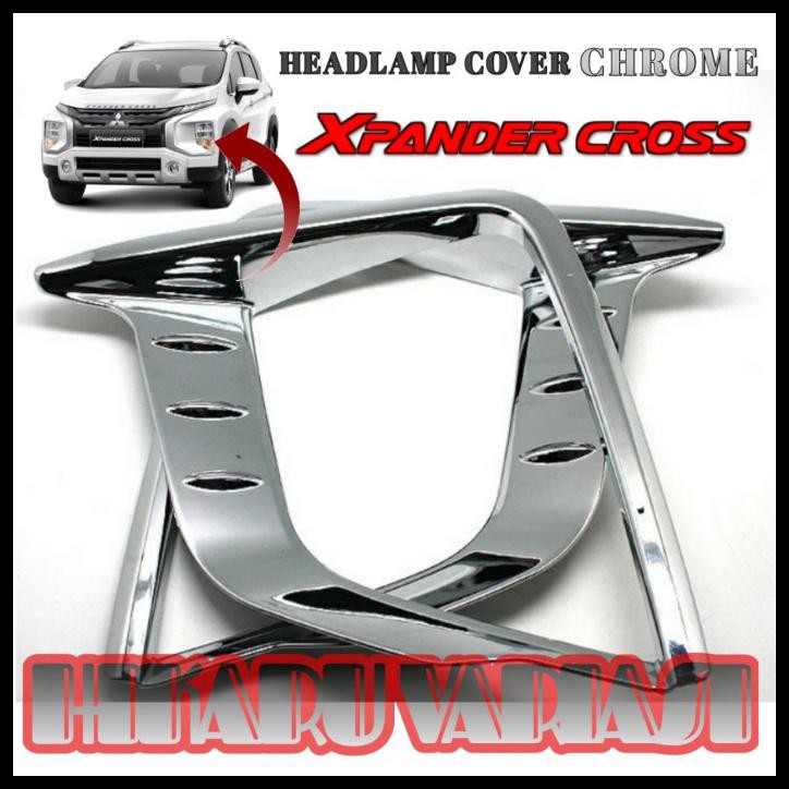 Jual Cover Lampu Depan Xpander Cross 2020 Headlamp Headlight Garnish