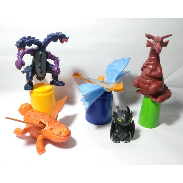 Jual How To Train Your Dragons Mcd Happy Meal Mcdonald Rare Toothless Dragon McDonalds Mix Naga