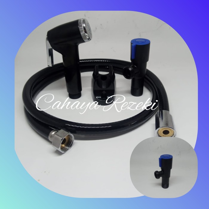 Jual JET WASHER TOILET SEMPROTAN CEBOK FULL HITAM & STOPKRAN SINGLE