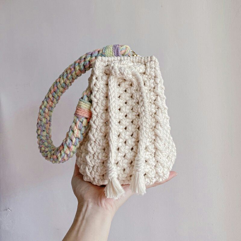 Jual READY Macrame Bucket Bag Shopee Indonesia