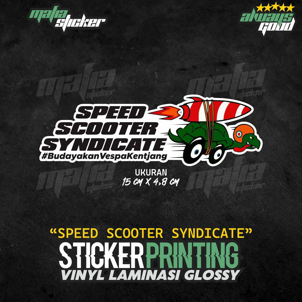 Jual STICKER/STIKER PRINT CUT SPEED SCOOTER SYNDICATE BUDAYAKAN VESPA