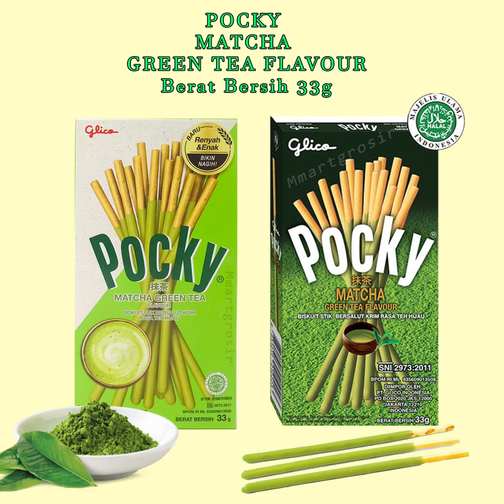 Jual POCKY MATCHA GREEN TEA FLAVOUR/BISKUIT KRIM RASA TEH HIJAU 33g