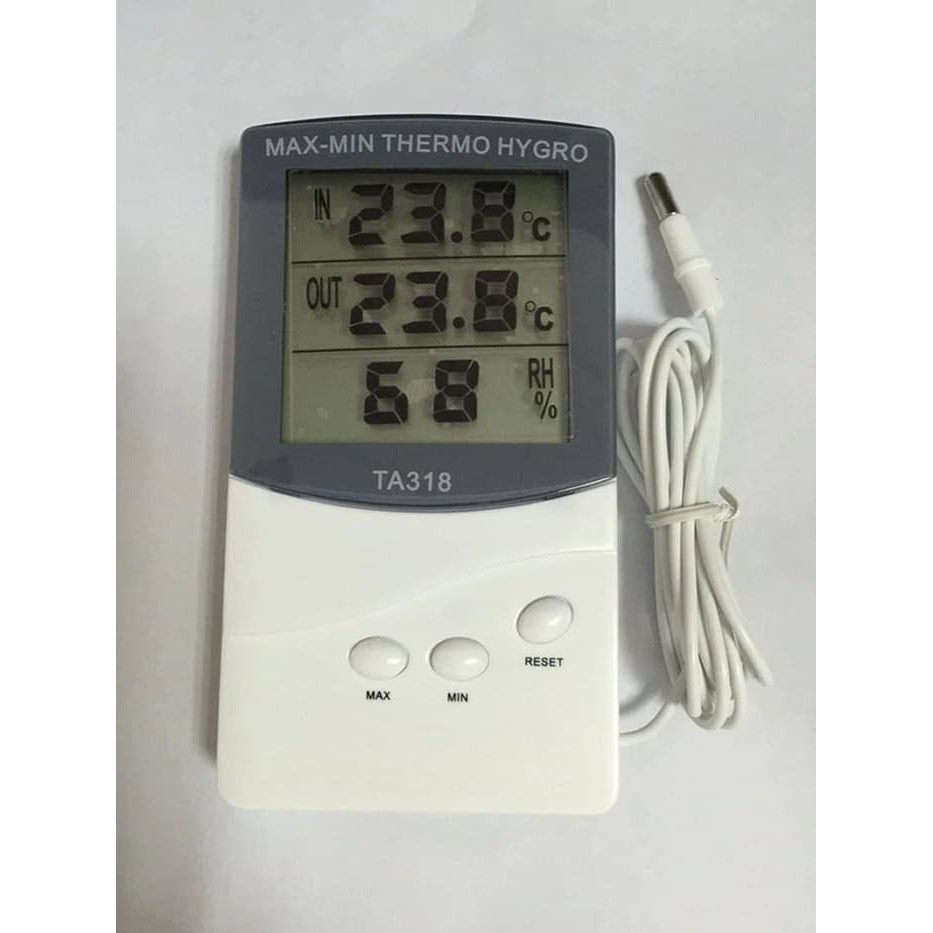 Jual Hygrometer Thermometer Indoor & Outdoor Suhu dan Kelembaban TA318
