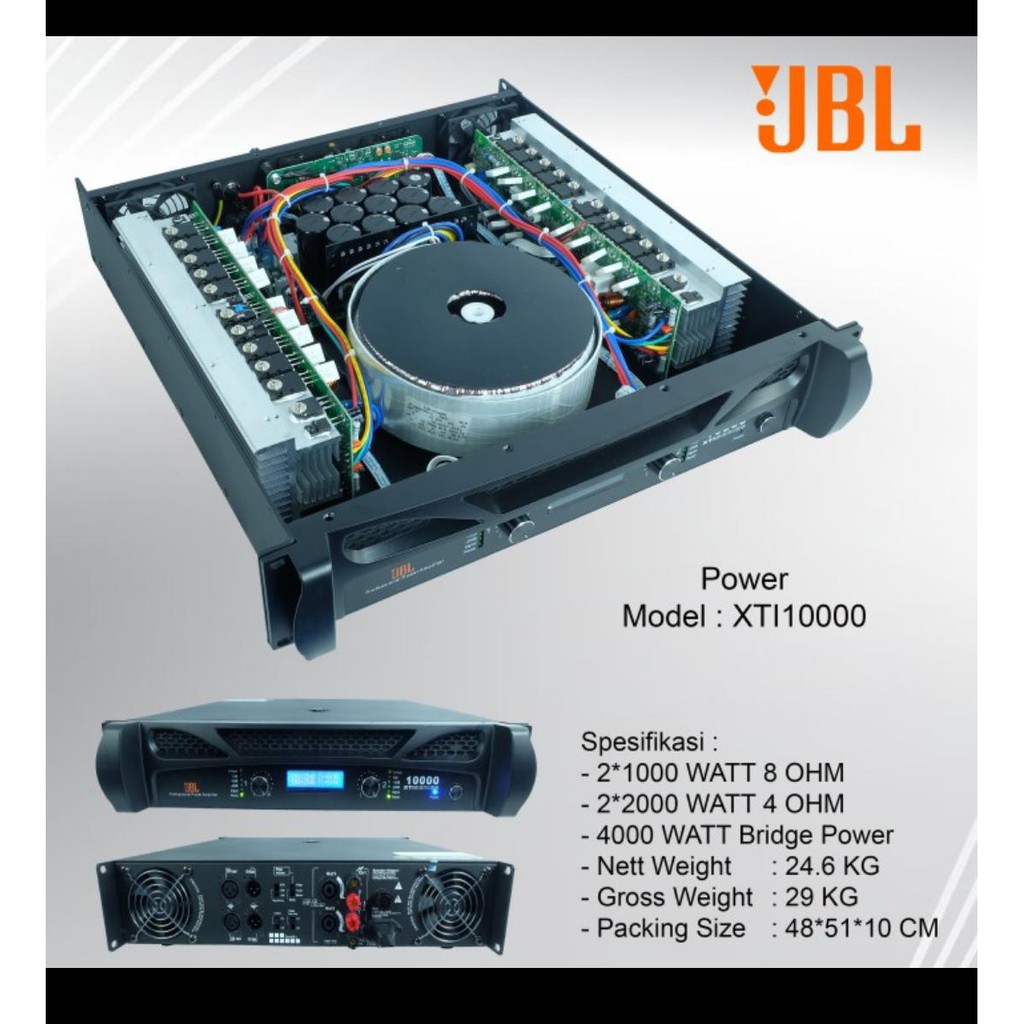 Jual Power Ampli Amplifier JBL XTI 10000 xti10000 Total 2000 watt