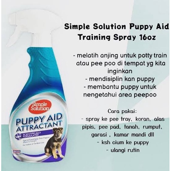 Jual PUPPY AID ATTRACTANT SPRAY CAIRAN LATIHAN ANJING AGAR TIDAK PIPIS/KENCING SEMBARANGAN