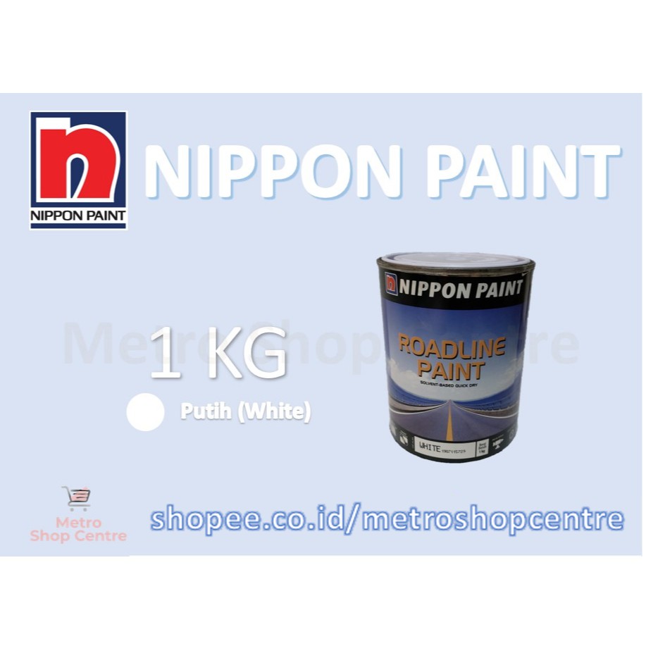 Jual NIPPON PAINT Cat Jalan Roadline / Road Line Paint 1 Kg (Kaleng