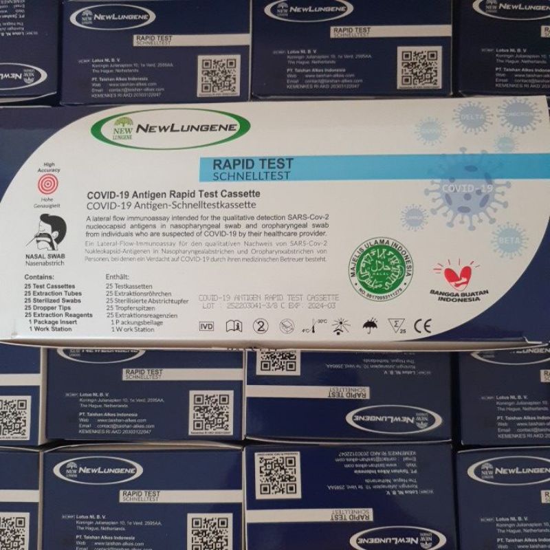 Jual New Lungene Swab Antigen Omicron isi 25pcs | Shopee Indonesia