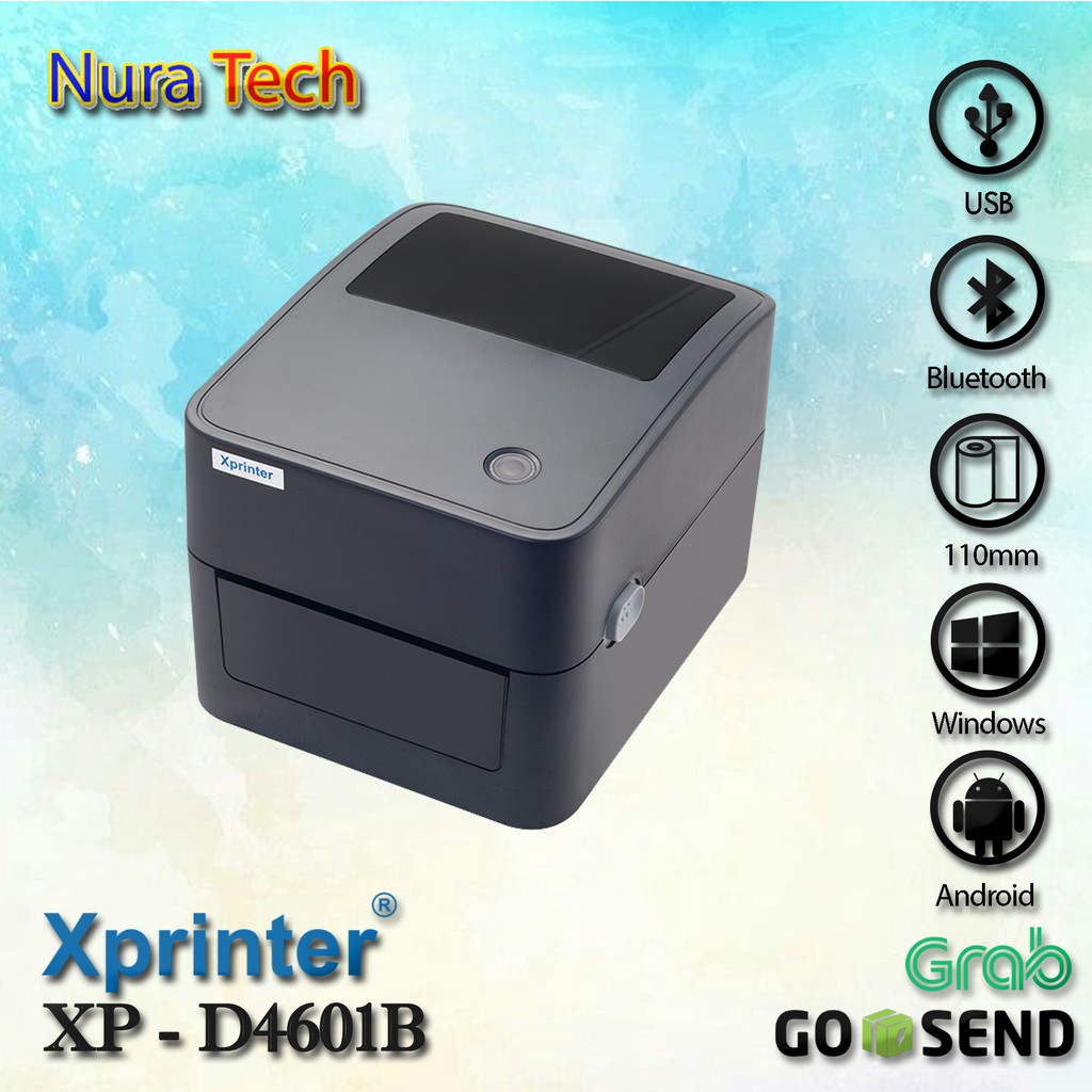 Jual PRINTER BARCODE THERMAL XPRINTER XPD4601B USB BLUETOOTH XP D4601B