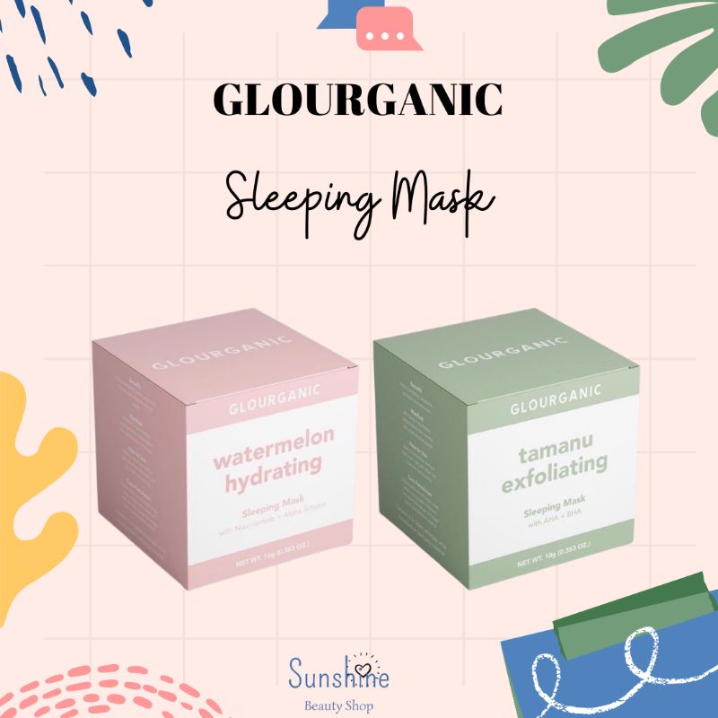 Jual GLOURGANIC SLEEPING MASK Watermelon Hydrating Tanamu