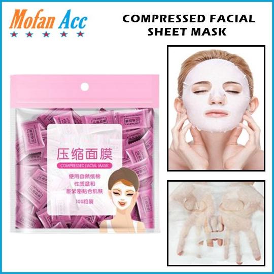Jual BIO AQUA Compressed Mask TABLET MASKER WAJAH DIY Paper Sheet