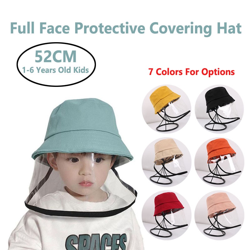 Jual Topi Face Shield Bayi Bucket Face Shield Anak Pelindung Anti