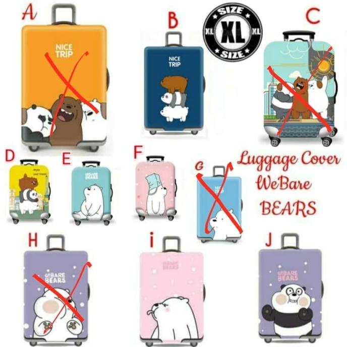 Jual Luggage Cover We Bear Bears Xl ( Extra Large ) Shopee Indonesia