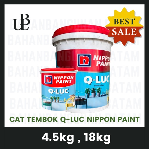 Jual Cat Tembok QLuc Nippon Paint 4,5/18 Kg Shopee Indonesia