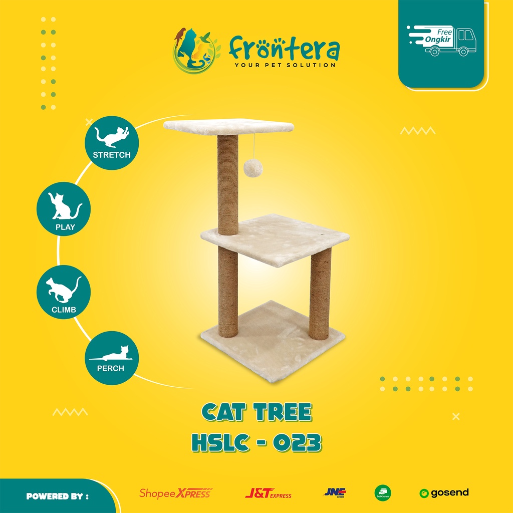 Jual CAT TREE PREMIUM (HSLC 023) Cats Tree Kualitas Import , Elegan
