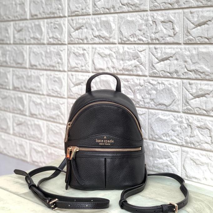 Jual Kate Spade Karina Mini Convertible Backpack Black Shopee Indonesia
