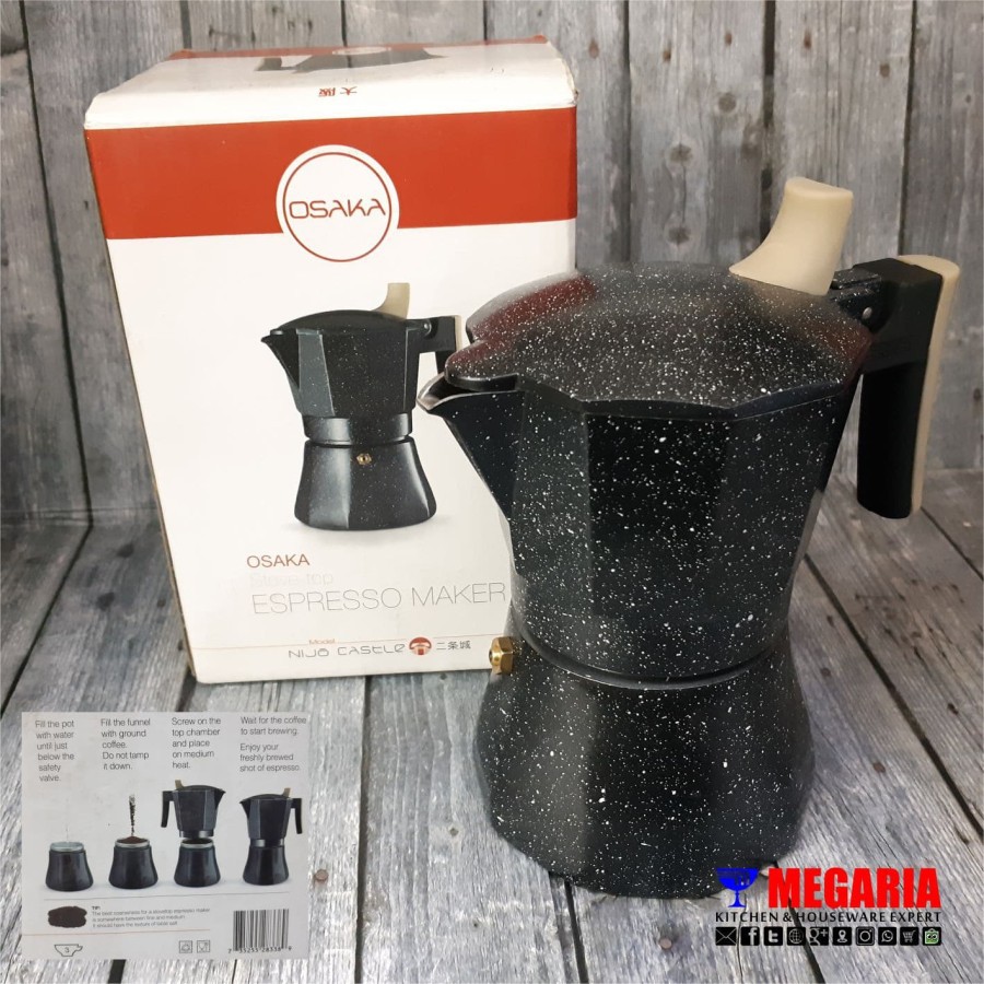 Jual Moka Pot OSAKA Jepang/Espresso Maker Shopee Indonesia