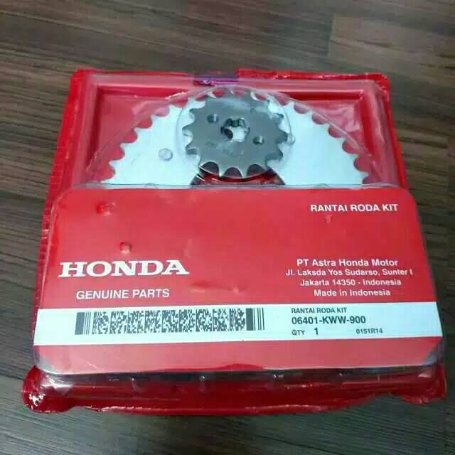 Jual Gearset Gear set Rantai Paket Honda Revo Absolute blade new KWW