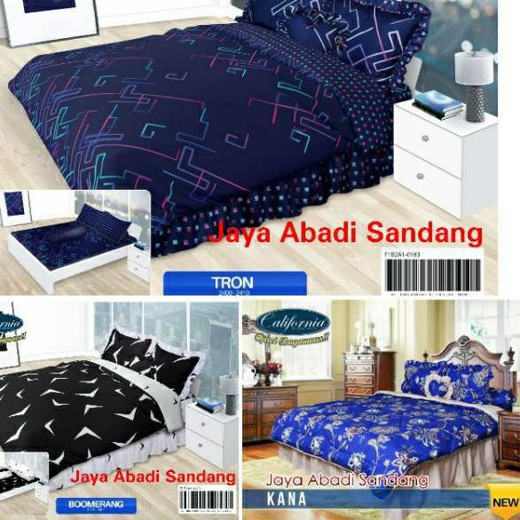 Jual BestSeller JAS Bedcover California Ukuran King 180 x 200 / Bed