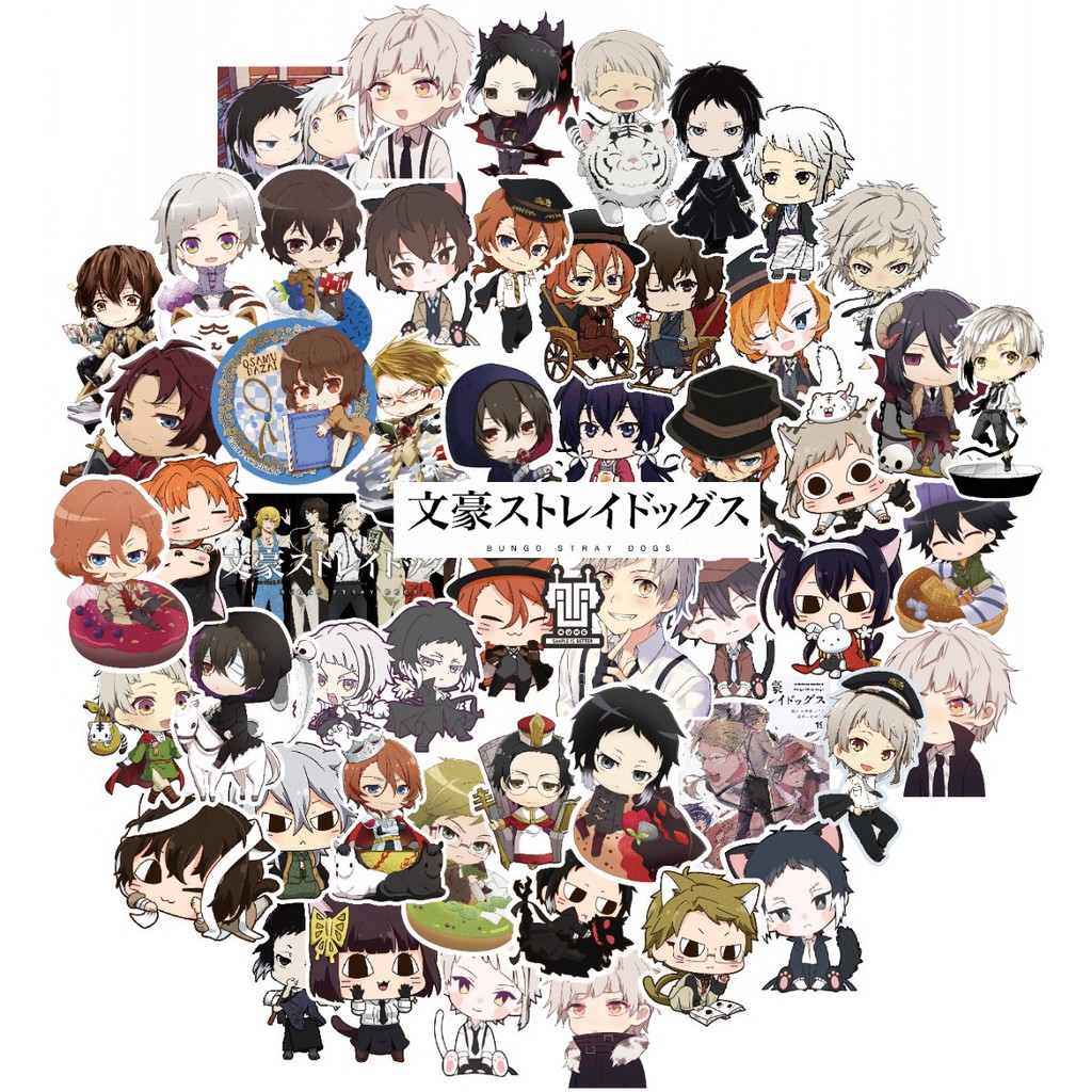 Jual Stiker Sticker Anime Bungou Stray Dogs BSD Paketan Shopee Indonesia